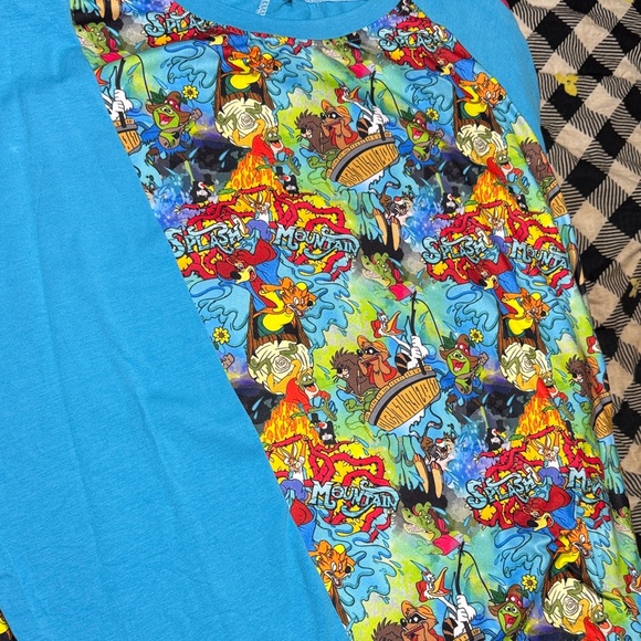 Tops - Blue Graphic Long Sleeve Tee